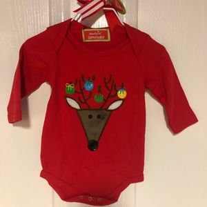 Santa Baby by Mudpie Reindeer Onesie